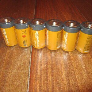 12 D Cell Amazon Basics Alkaline Batteries BULK PACK 1.5V